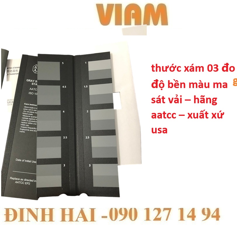 Thước xám A03 đo độ bền màu ma sát vải – AATCC – USA