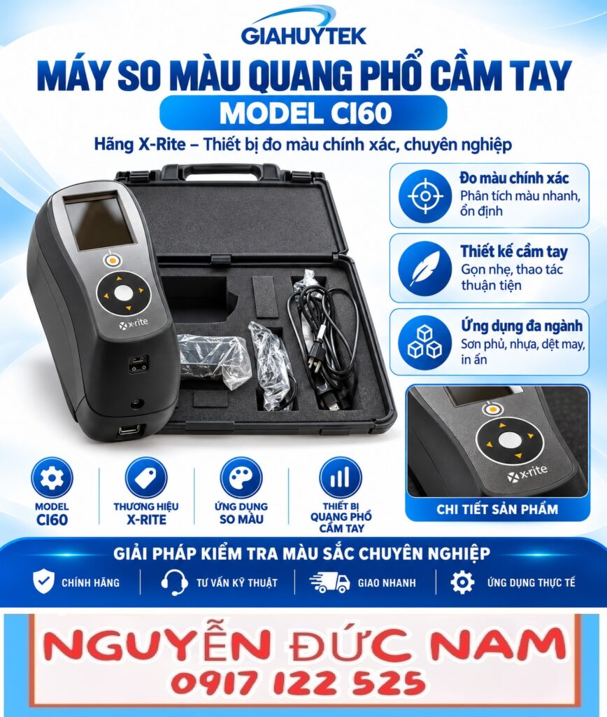 Máy so màu quang phổ cầm tay X-Rite Ci60 – Nguyễn Đức Nam